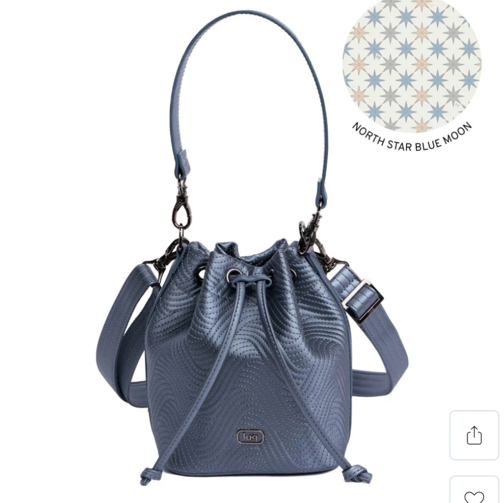 NWT Lug Whirlybird In Metallic Blue Moon. Sold Out Everywhere! Was $90 Retail